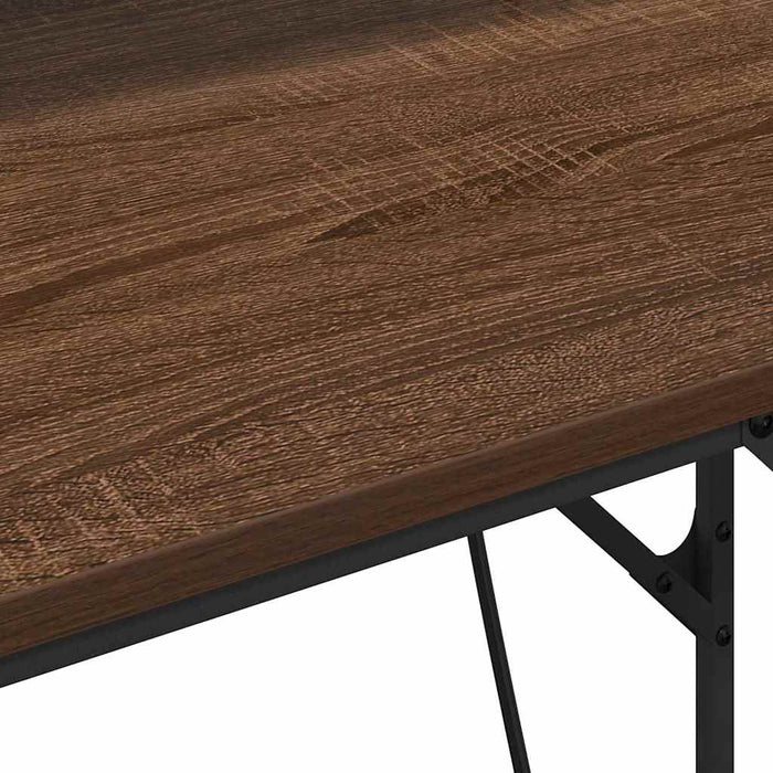 Birou cu raft Stejar brun 100 x 50 x 86.5 cm Lemn compozit - WALTI WALTI