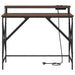 Birou cu raft Stejar brun 100 x 50 x 86.5 cm Lemn compozit - WALTI WALTI