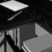 Birou cu sertar Stejar negru 120 x 79 x 86.5 cm Lemn compozit - WALTI WALTI