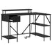 Birou cu sertar Stejar negru 120 x 79 x 86.5 cm Lemn compozit - WALTI WALTI