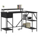 Birou cu sertar Stejar negru 120 x 79 x 86.5 cm Lemn compozit - WALTI WALTI