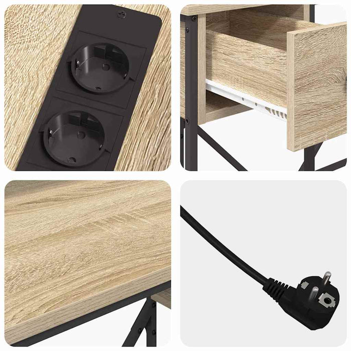 Birou cu sertar Stejar sonoma 120 x 79 x 86.5 cm Lemn compozit - WALTI WALTI