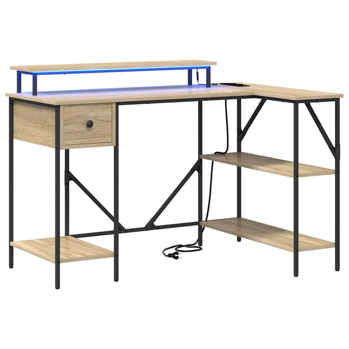Birou cu sertar Stejar sonoma 120 x 79 x 86.5 cm Lemn compozit - WALTI WALTI
