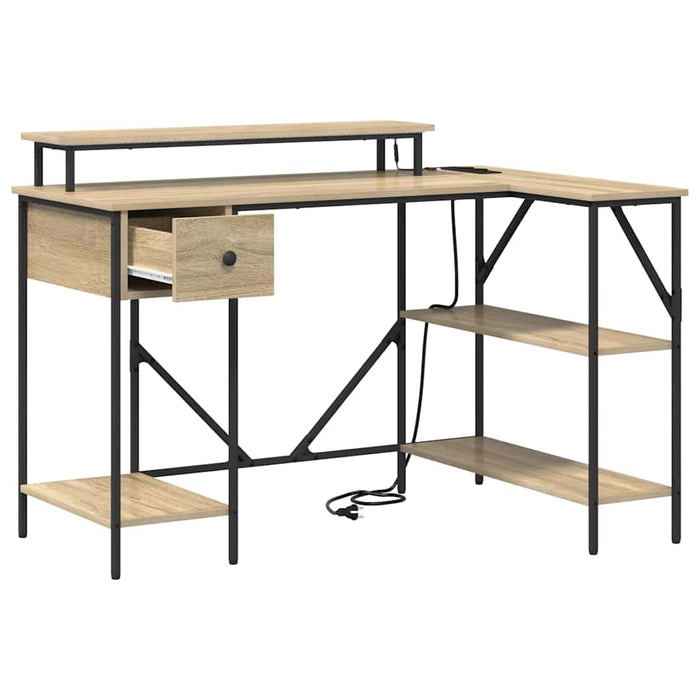 Birou cu sertar Stejar sonoma 120 x 79 x 86.5 cm Lemn compozit - WALTI WALTI