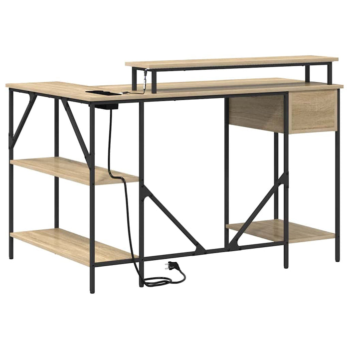 Birou cu sertar Stejar sonoma 120 x 79 x 86.5 cm Lemn compozit - WALTI WALTI