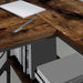 Birou cu sertar Stejar afumat 120 x 79 x 86.5 cm Lemn compozit - WALTI WALTI