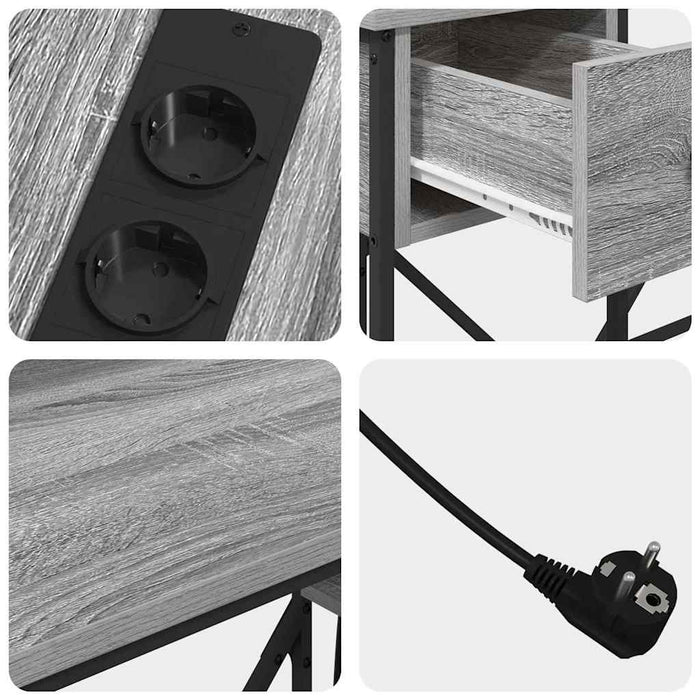 Birou cu sertar sonoma gri 120 x 79 x 86.5 cm Lemn compozit - WALTI WALTI