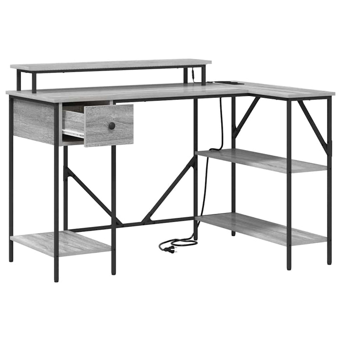 Birou cu sertar sonoma gri 120 x 79 x 86.5 cm Lemn compozit - WALTI WALTI