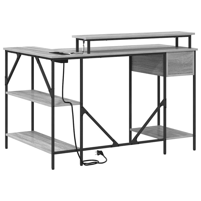 Birou cu sertar sonoma gri 120 x 79 x 86.5 cm Lemn compozit - WALTI WALTI