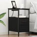 Dulap de noapte Stejar Negru 30 x 48 x 61 cm Lemn compozit - WALTI WALTI