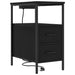 Dulap de noapte Stejar Negru 30 x 48 x 61 cm Lemn compozit - WALTI WALTI
