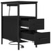 Dulap de noapte Stejar Negru 30 x 48 x 61 cm Lemn compozit - WALTI WALTI