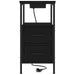 Dulap de noapte Stejar Negru 30 x 48 x 61 cm Lemn compozit - WALTI WALTI