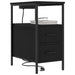 Dulap de noapte Stejar Negru 30 x 48 x 61 cm Lemn compozit - WALTI WALTI