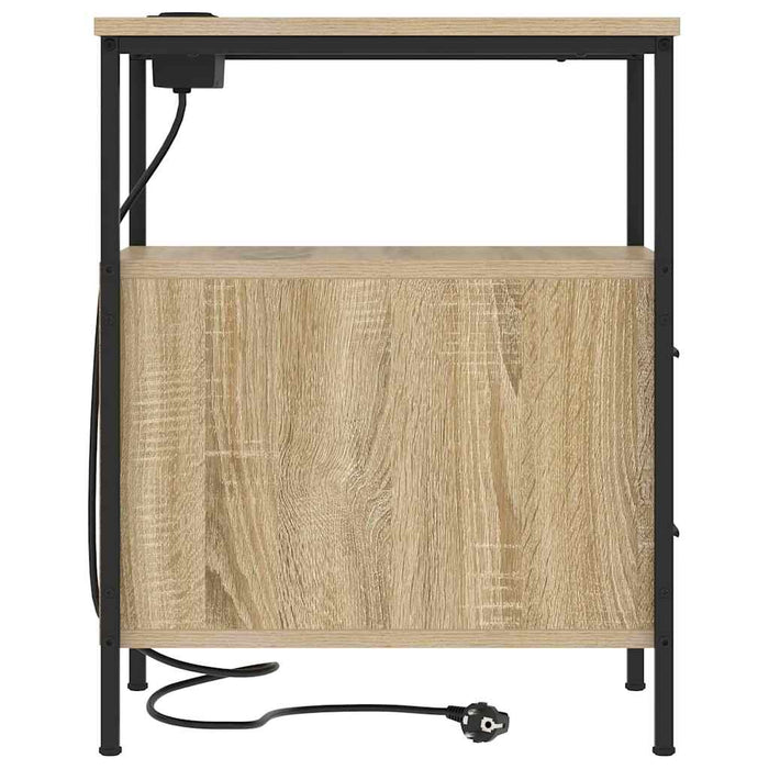 Dulap de noapte Stejar Sonoma 30 x 48 x 61 cm Lemn compozit - WALTI WALTI