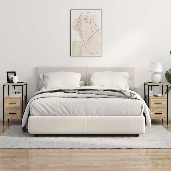 Dulap de noapte cu sertar 2 pcs Stejar Sonoma 30 x 48 x 61 cm - WALTI WALTI