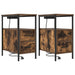 Dulap de noapte cu sertar 2 pcs Stejar fumuriu 30 x 48 x 61 cm - WALTI WALTI