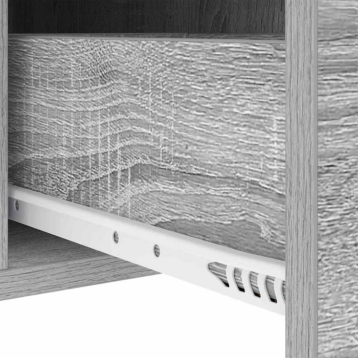 Dulap de noapte 2 pcs Gri Sonoma 30 x 48 x 61 cm Lemn compozit - WALTI WALTI
