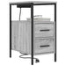 Dulap de noapte 2 pcs Gri Sonoma 30 x 48 x 61 cm Lemn compozit - WALTI WALTI