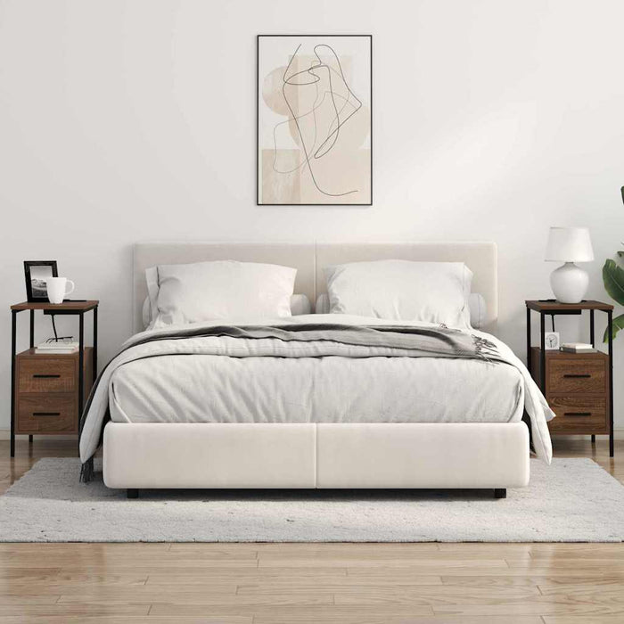 Dulap de noapte Stejar închis 30 x 48 x 61 cm Lemn compozit - WALTI WALTI