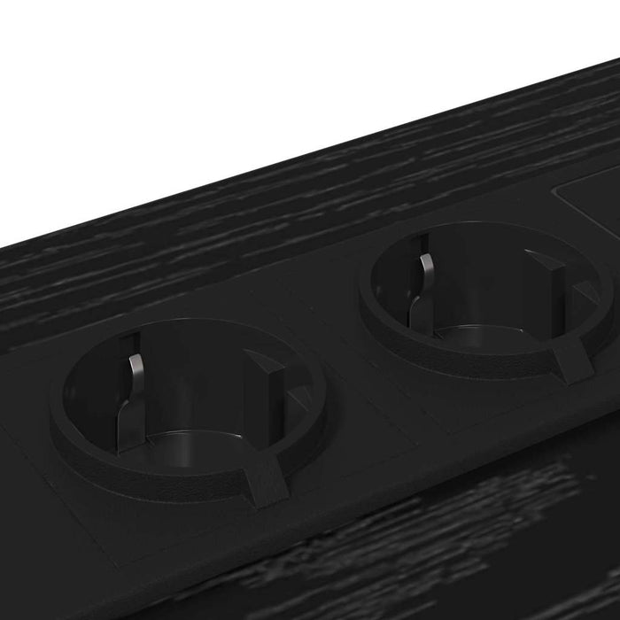Dulap de noapte cu sertar 2 pcs Stejar Negru 42 x 41 x 56 cm - WALTI WALTI