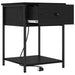 Dulap de noapte cu sertar 2 pcs Stejar Negru 42 x 41 x 56 cm - WALTI WALTI