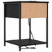 Dulap de noapte cu sertar 2 pcs Stejar Negru 42 x 41 x 56 cm - WALTI WALTI