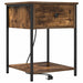 Dulap de noapte Stejar fumuriu 42 x 41 x 56 cm Lemn compozit - WALTI WALTI
