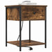 Dulap de noapte Stejar fumuriu 42 x 41 x 56 cm Lemn compozit - WALTI WALTI