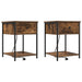Dulap de noapte cu sertar 2 pcs Stejar fumuriu 42 x 41 x 56 cm - WALTI WALTI