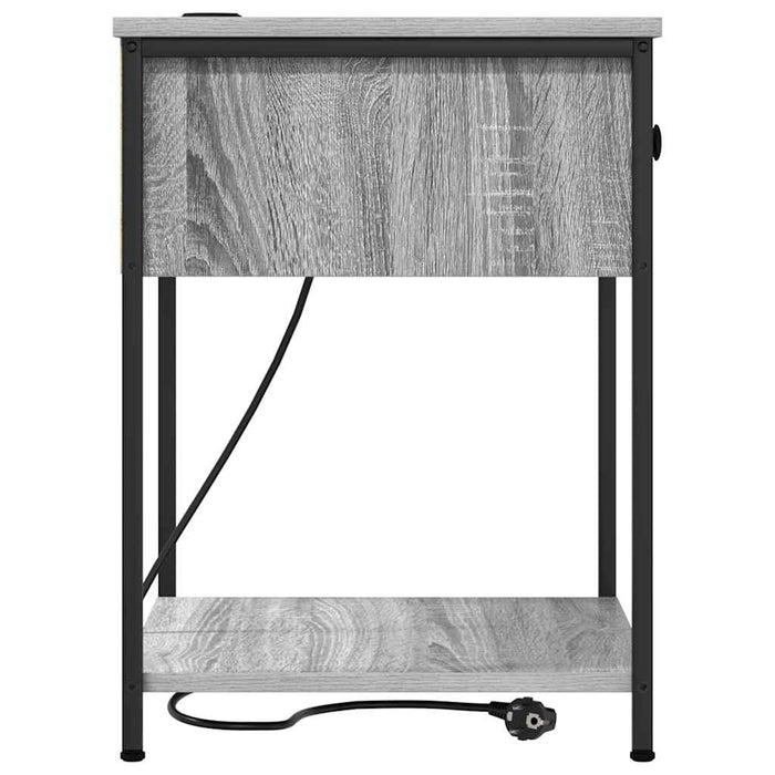 Dulap de noapte Gri Sonoma 42 x 41 x 56 cm Lemn compozit - WALTI WALTI