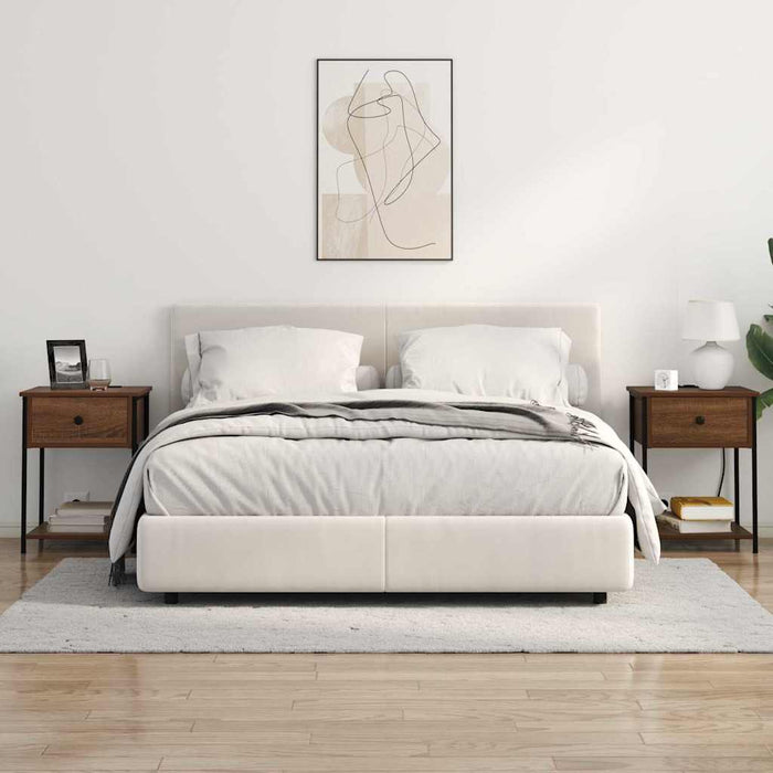 Dulap de noapte cu sertar 2 pcs Stejar închis 42 x 41 x 56 cm - WALTI WALTI