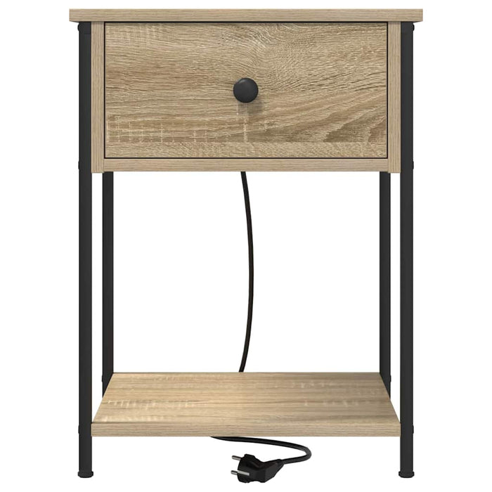 Dulap de noapte Stejar Sonoma 42 x 41 x 56 cm Lemn compozit WALTI