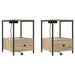 Dulap de noapte cu sertar 2 pcs Stejar Sonoma 42 x 41 x 56 cm - WALTI WALTI