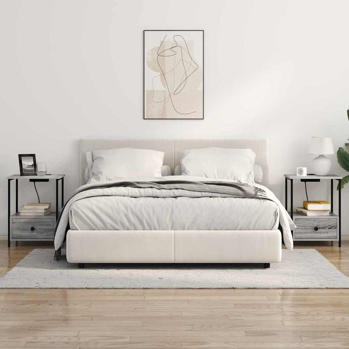 Dulap de noapte Gri Sonoma 42 x 41 x 56 cm Lemn compozit WALTI