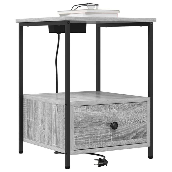 Dulap de noapte Gri Sonoma 42 x 41 x 56 cm Lemn compozit WALTI
