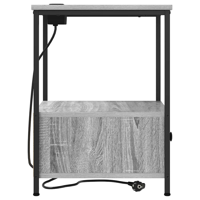 Dulap de noapte Gri Sonoma 42 x 41 x 56 cm Lemn compozit WALTI