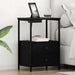 Dulap de noapte Stejar Negru 40 x 31 x 60 cm Lemn compozit - WALTI WALTI