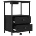 Dulap de noapte Stejar Negru 40 x 31 x 60 cm Lemn compozit - WALTI WALTI