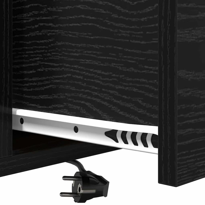 Dulap de noapte cu sertar 2 pcs Stejar Negru 40 x 31 x 60 cm - WALTI WALTI