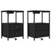 Dulap de noapte cu sertar 2 pcs Stejar Negru 40 x 31 x 60 cm - WALTI WALTI