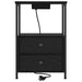Dulap de noapte cu sertar 2 pcs Stejar Negru 40 x 31 x 60 cm - WALTI WALTI
