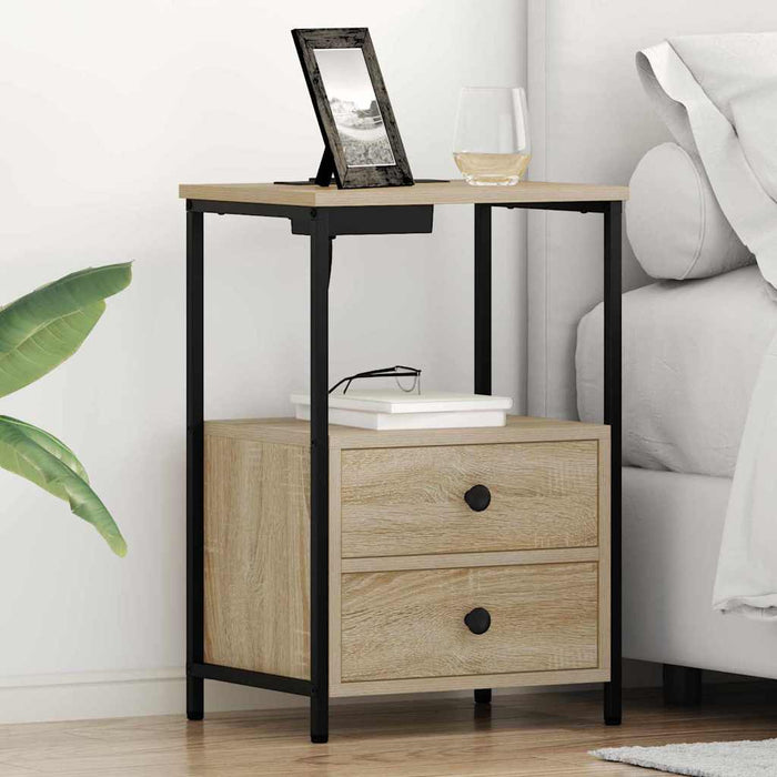 Dulap de noapte Stejar Sonoma 40 x 31 x 60 cm Lemn compozit - WALTI WALTI