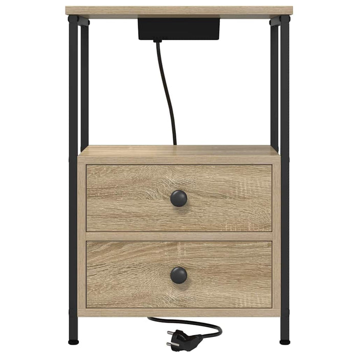 Dulap de noapte Stejar Sonoma 40 x 31 x 60 cm Lemn compozit - WALTI WALTI