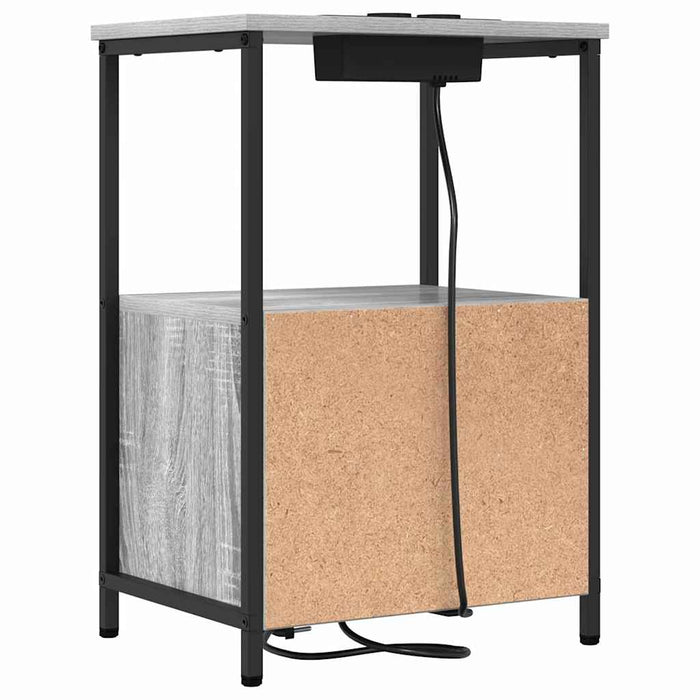 Dulap de noapte Gri Sonoma 40 x 31 x 60 cm Lemn compozit - WALTI WALTI