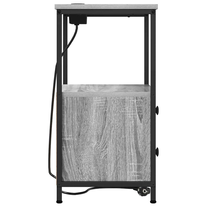 Dulap de noapte Gri Sonoma 40 x 31 x 60 cm Lemn compozit - WALTI WALTI