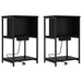 Dulap de noapte 2 pcs Stejar Negru 38 x 31 x 61 cm - WALTI WALTI