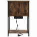 Dulap de noapte Stejar fumuriu 38 x 31 x 61 cm Lemn compozit - WALTI WALTI