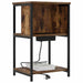 Dulap de noapte Stejar fumuriu 38 x 31 x 61 cm Lemn compozit - WALTI WALTI