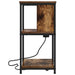 Dulap de noapte Stejar fumuriu 38 x 31 x 61 cm Lemn compozit - WALTI WALTI